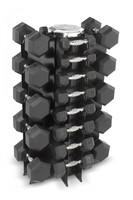 HAMPTON Dura-Bell Set 1-25 kgs KDBU-1-25 (16 пар 1-25 кг, без стойки в комплекте) набор шестигранных уретановых гантелей