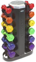 HAMPTON Jelly-Bell 6 pairs Jelly-Bell set w/ MV-JB-6 Rack KJB-SET-6 (6 пар гантелей + стойка MV-JB-6)
