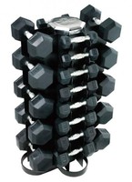 HAMPTON Dura-Bell Set 1-25 kgs SET-KDBU-V13 (13 пар 1-25 кг, со стойкой V-4-13) набор шестигранных уретановых гантелей