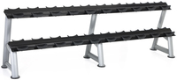 HAMPTON 2-Tier Fixed Pro-Style Dumbbell Saddle Rack - Fits any 10 Pairs 2T-SDL-10 (для 10 пар гантелей любого веса)