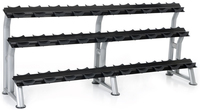 HAMPTON 3-Tier Fixed Pro-Style Dumbbell Saddle Rack - Fits any 15 Pairs 3T-SDL-15 (для 15ти пар гантелей любого веса)