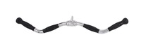 HAMPTON Machine Attachment Bars 28" Chrome Curl Bar w/ Urethane Ergo Grips Revolving MRC-28U