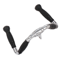 HAMPTON Machine Attachment Bars Multi-Exercise Chrome Bar w/ Urethane Ergo Grips Revolving MRM-U