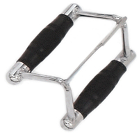 HAMPTON Machine Attachment Bars Seated Row/Chinning Chrome Bar w/ Urethane Ergo Grips Revolving MCN-U
