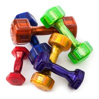 HAMPTON Jelly-Bell Urethane-Coated Aerobic Dumbbell KJB-2.5 (1 пара, оранжевые)
